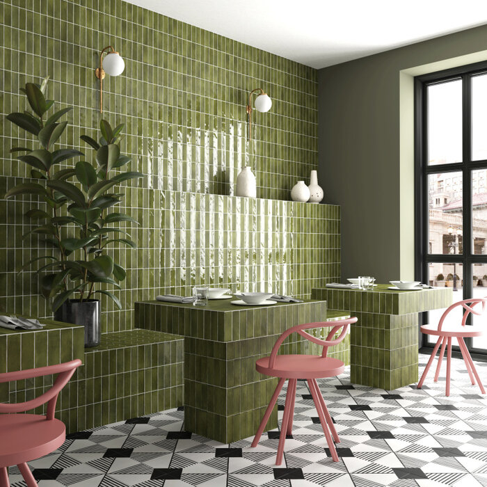 Equipe Cerámicas  Premium Koko Verd 5x15 glans