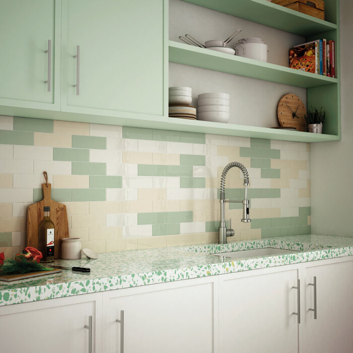 Equipe Cerámicas  Premium Countri Mist Green 6,5x20 glans