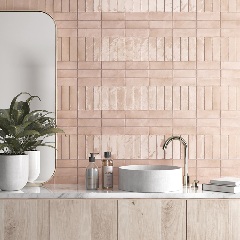 Equipe Cerámicas Premium Koko Orchard Pink 5x15 glans - Jabostone