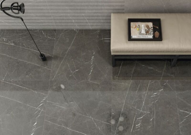 Pietra Antracite glans 75x75 rett