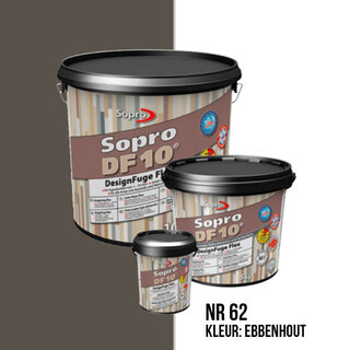 Sopro Voegmortel Sopro DF 10 Flexibel ebbenhout nr. 62 5kg