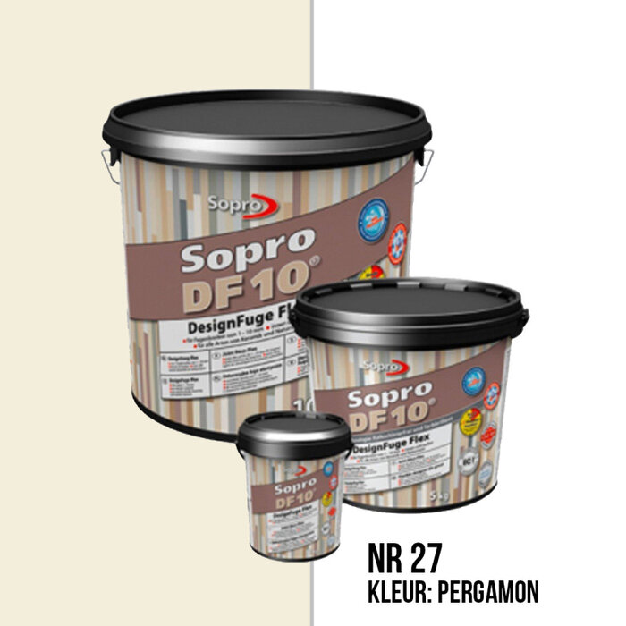 Sopro Voegmortel Sopro DF 10 Flexibel pergamon nr. 27 5kg