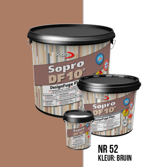 Sopro Voegmortel Sopro DF 10 Flexibel bruin nr. 52 5kg