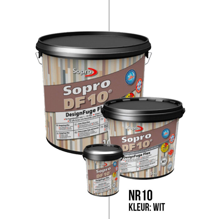 Sopro Voegmortel Sopro DF 10 Flexibel wit nr. 10 5kg