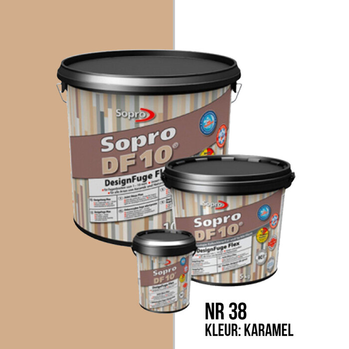 Sopro Voegmortel Sopro DF 10 Flexibel Caramel nr. 38 1kg