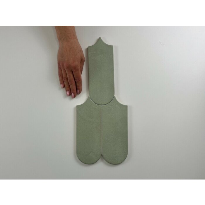 Cifre Cerámica Alure Sage visschub wandtegel 8x21,5
