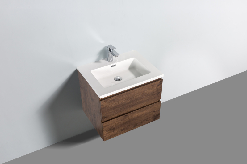 By Goof Onderkast badkamermeubel Tieme mat donker eiken 100x50x48cm