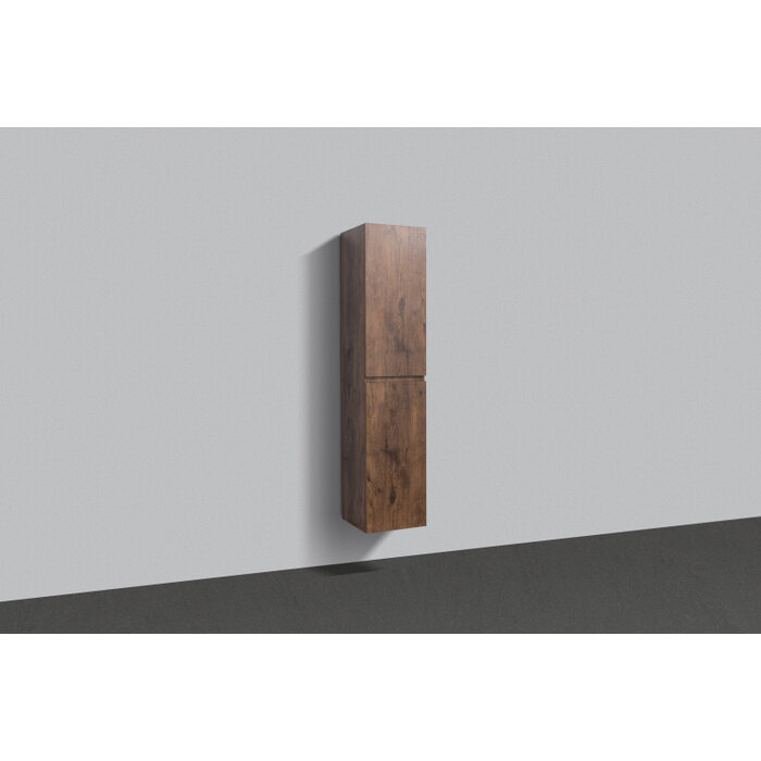 By Goof Kolomkast Tieme mat donker eiken 160x35x35cm