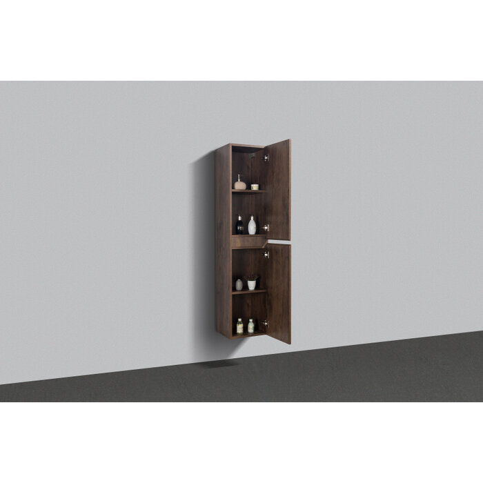 By Goof Kolomkast Tieme mat donker eiken 160x35x35cm