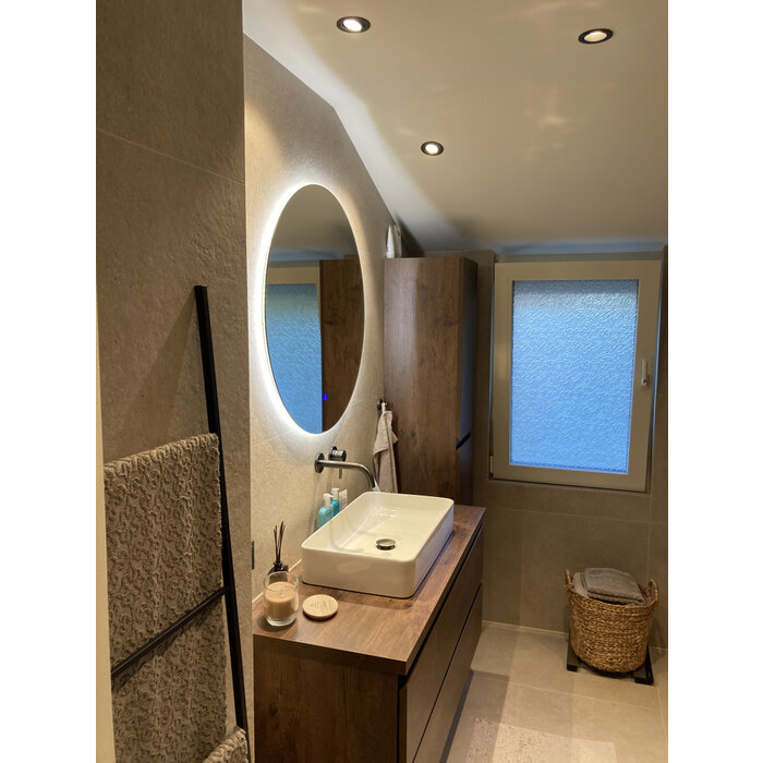 By Goof Kolomkast Tieme mat donker eiken 160x35x35cm