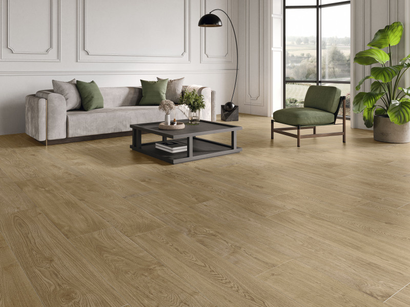 Huismerk tegels Tiare Oak 23x120 rett