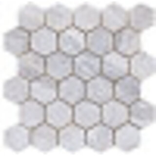 Sample Luxury hexagon mozaiek White gepolijst 26,3x27,4