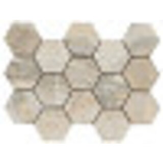 Sample Luxury hexagon mozaiek Ample Beige gepolijst 32,5x22,5