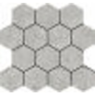 Sample Stoneland Pearl mozaiek hexagon op net van 29x27cm