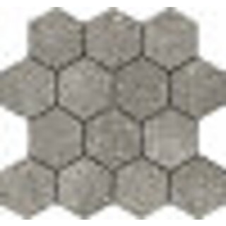 Sample Stoneland Grey mozaiek hexagon op net van 29x27cm