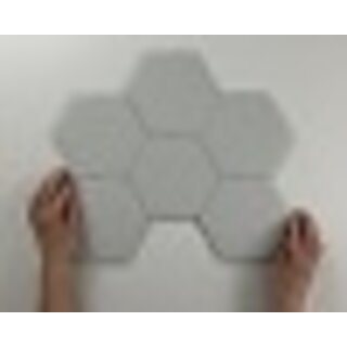 Sample Hexagon Timeless Pearl mat 15x17