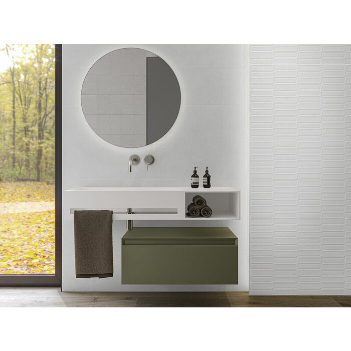 Cifre Cerámica Alure White Oval decor wandtegel 30x75 rett