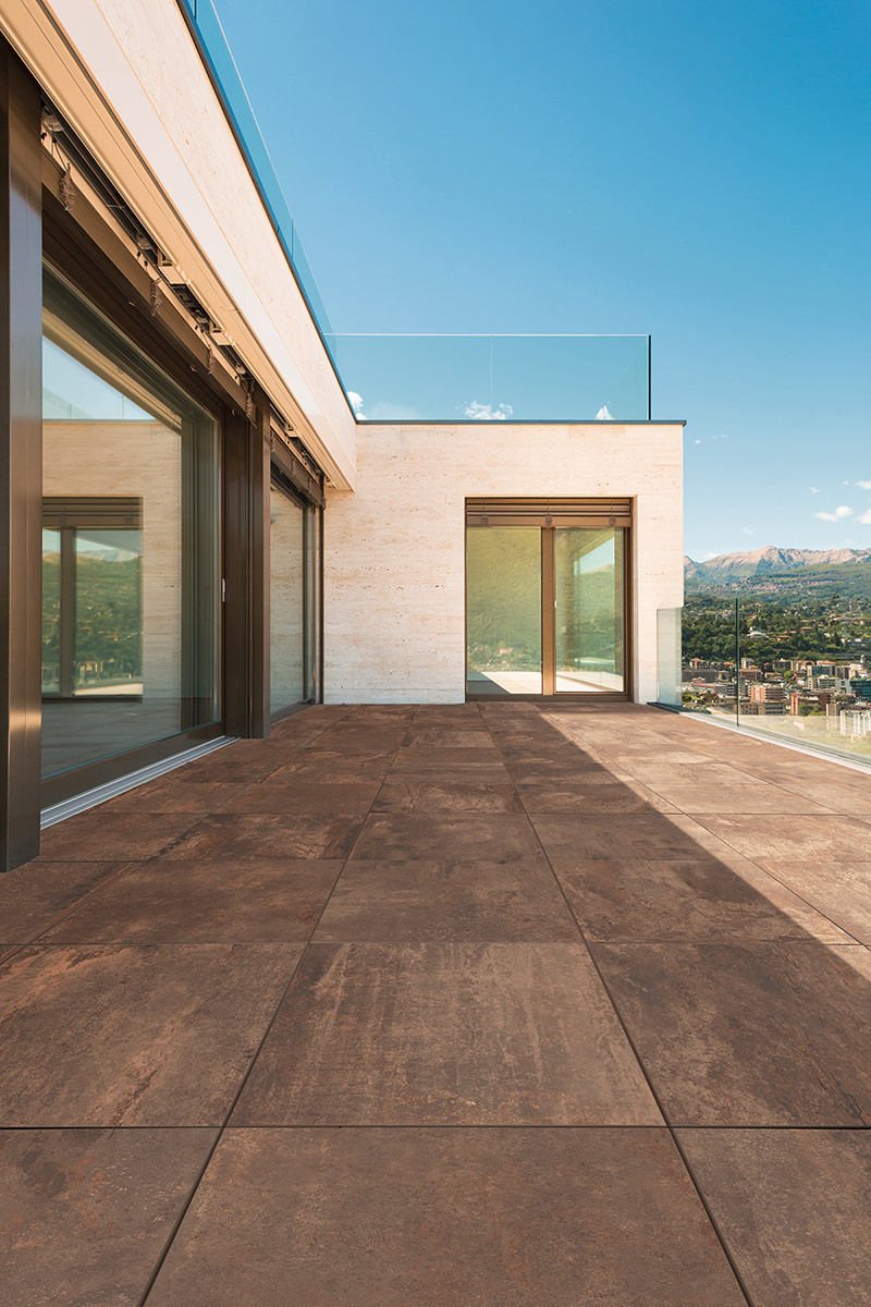 Energieker Terrastegel Flatiron Rust 60x60 rett 20mm