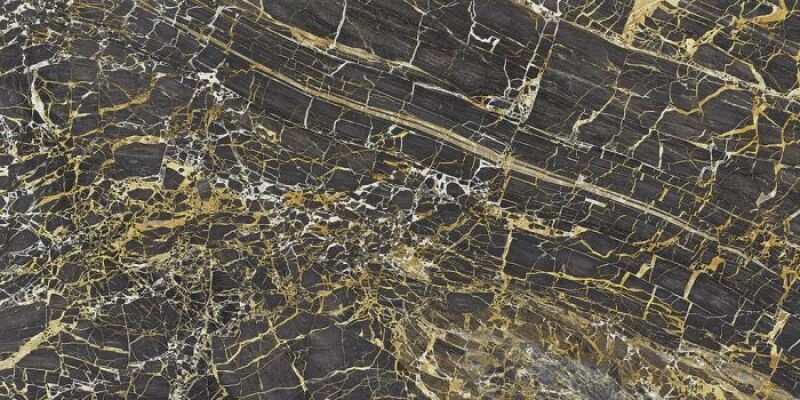 Cifre Cerámica Black Golden Pulido 60x120 rett