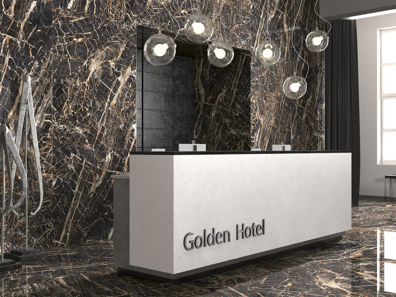 Cifre Cerámica Black Golden Pulido 60x120 rett