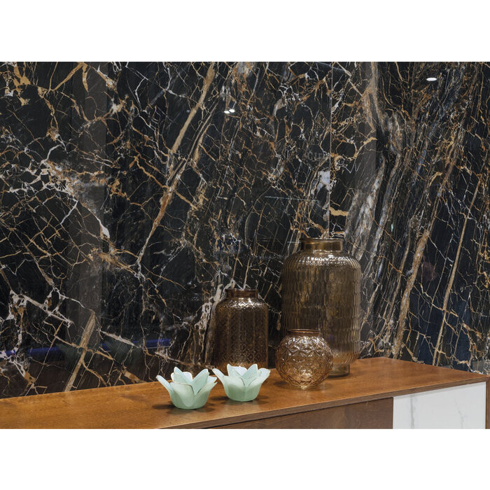 Cifre Cerámica Black Golden Pulido 60x120 rett