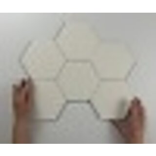 Sample Hexagon Timeless Ivory mat 15x17