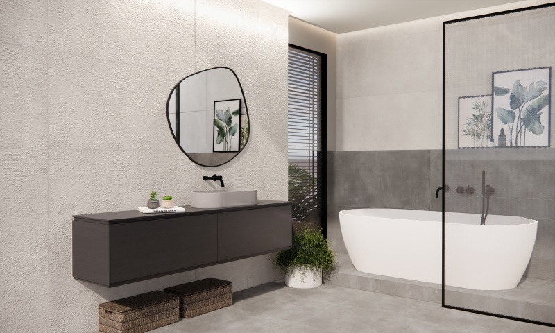 Prissmacer Cerámica Beton Cire Bercy Nude decor wandtegel 60x120 rett