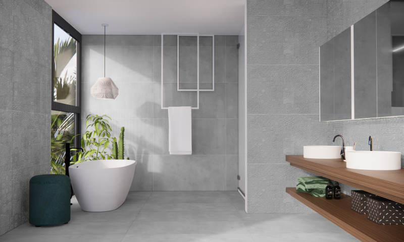 Prissmacer Cerámica Beton Cire Bercy Grigio decor wandtegel 60x120 rett