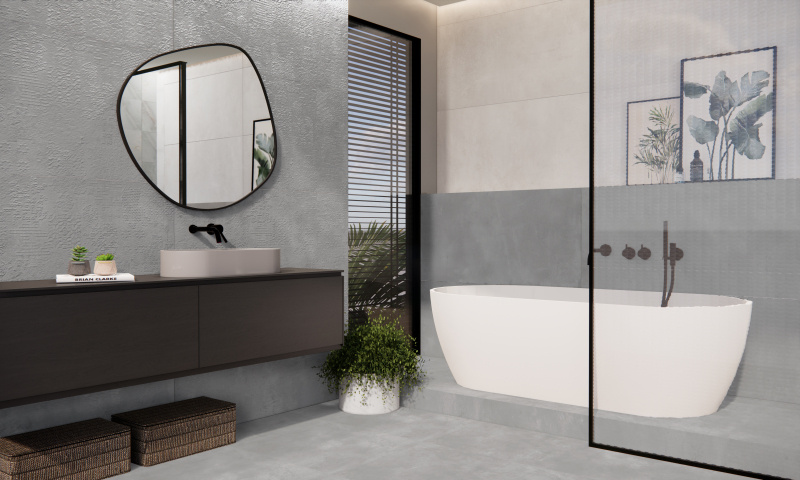 Prissmacer Cerámica Beton Cire Bercy Grigio decor wandtegel 60x120 rett