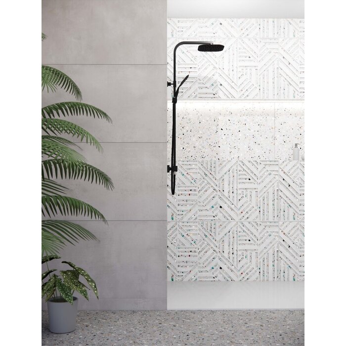 Prissmacer Cerámica Gobi Bianco relieve wandtegel 60x120 rett