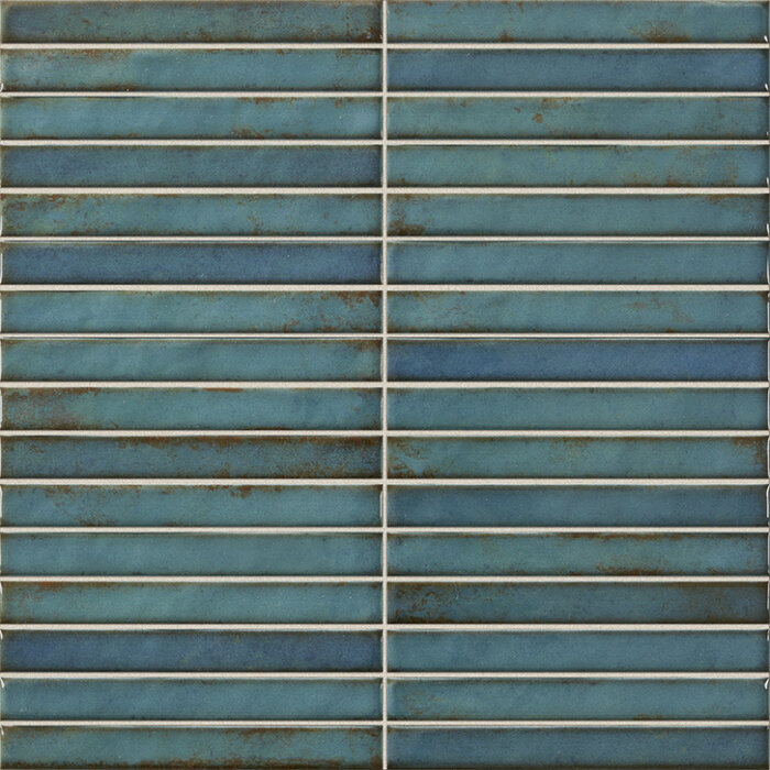La Platera Cerámica Pencil Raku Turquoise mozaiektegel 35x35cm