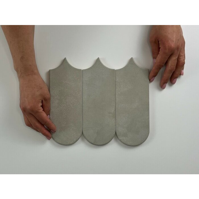 Cifre Cerámica Alure Plomb visschub wandtegel 8x21,5