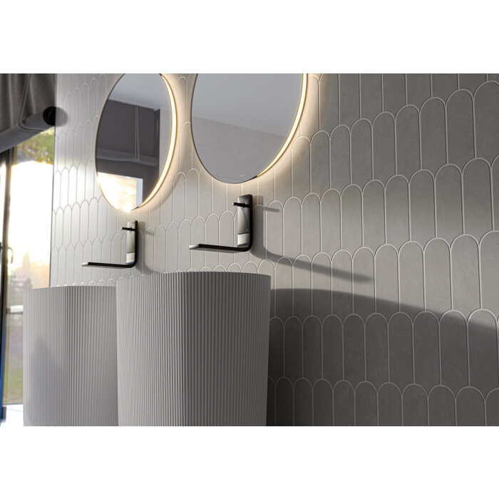 Cifre Cerámica Alure Plomb visschub wandtegel 8x21,5