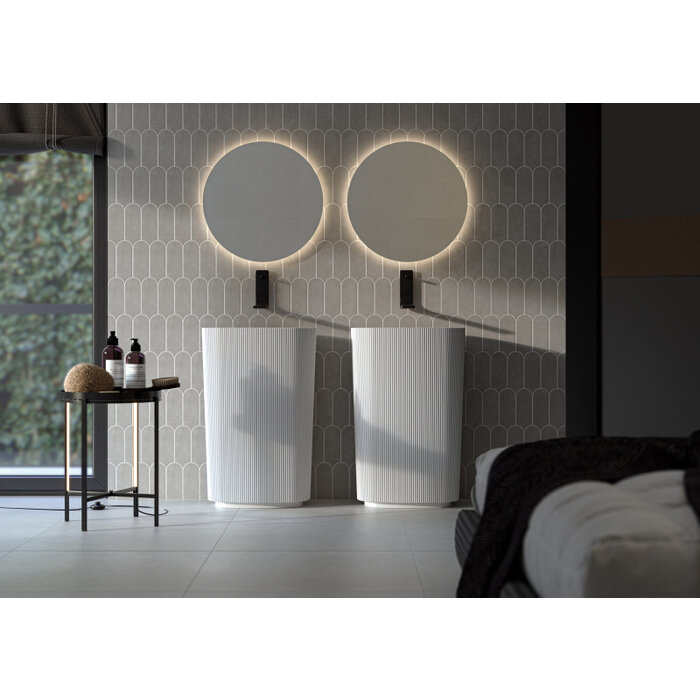 Cifre Cerámica Alure Plomb visschub wandtegel 8x21,5