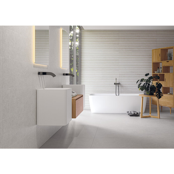 Cifre Cerámica Borneo White wandtegel 30x75 rett