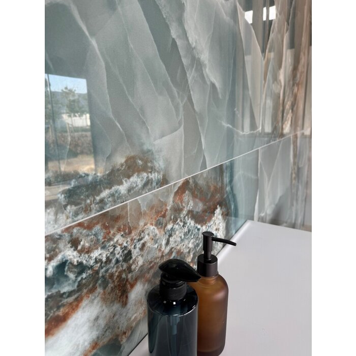 Baldocer Cerámica Onyx Turquoise polished 120x120 rett