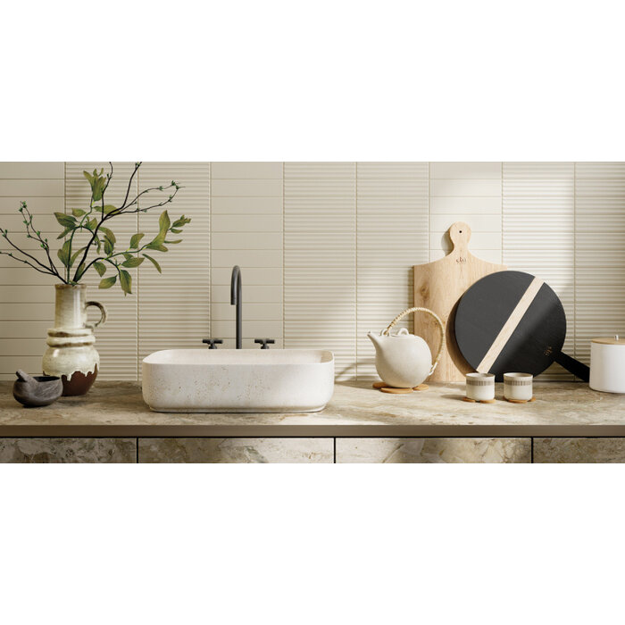 Ceramica Rondine Volume Ivory Ladder mat 6x25