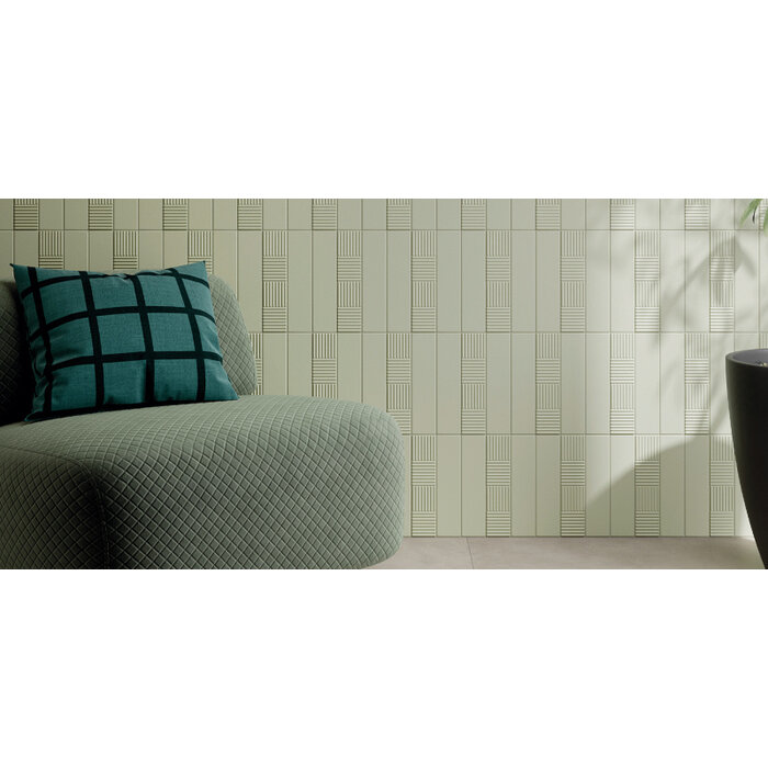 Ceramica Rondine Volume Sage Bamboo mat 6x25