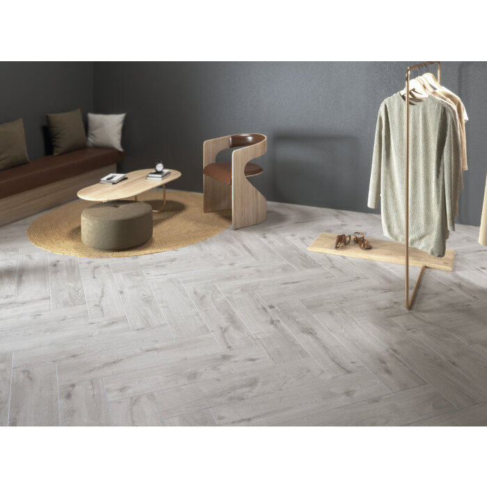 Huismerk tegels Yukon Grey 30x120 rett