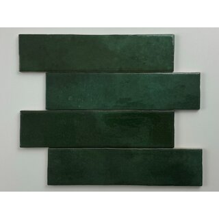 Equipe Cerámicas  Trend tegels donker groen glans 6x24,6