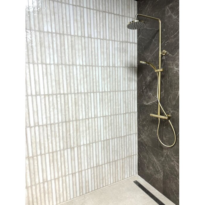 La Platera Cerámica Brick Raku Pearl mozaiektegel 35x35cm