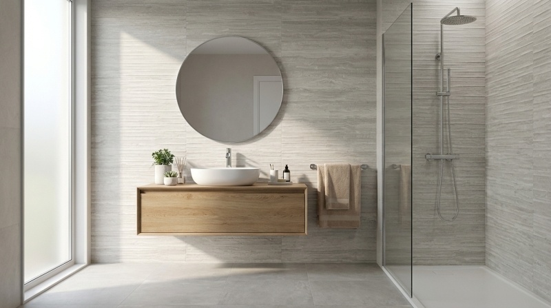 Baldocer Cerámica Venice Grigio wandtegel Drip decor 30x90 rett