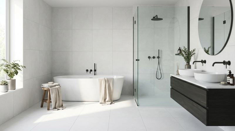 Cifre Cerámica Norwich White 90x90 rett