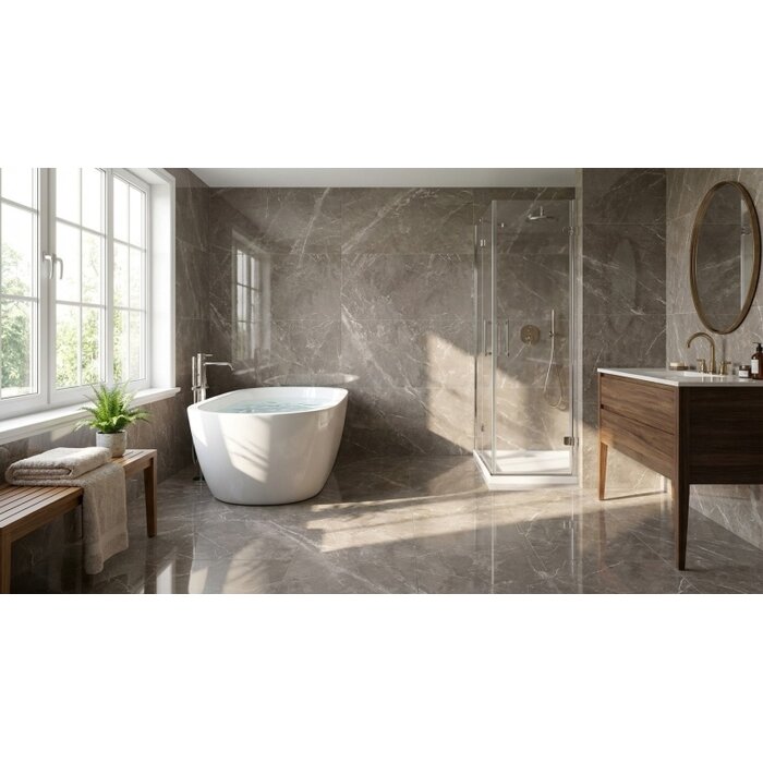 Prissmacer Cerámica Fior di Bosco Noce gepolijst 60x60 rett