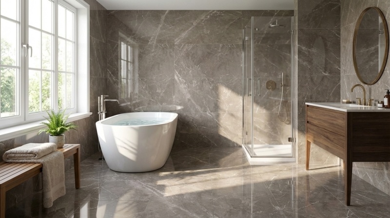 Prissmacer Cerámica Fior di Bosco Noce gepolijst 60x60 rett