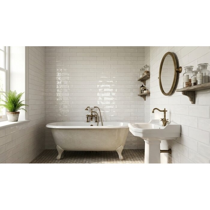 Huismerk tegels Viena Blanco glans 7,5x30