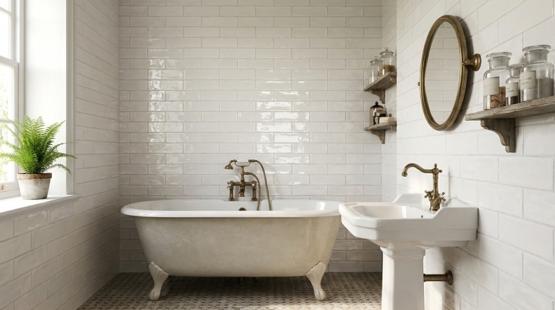 Huismerk tegels Viena Blanco glans 7,5x30