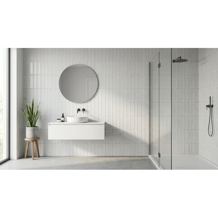 Prissmacer Cerámica Beton Cire Bercy Bianco relieve wandtegel 60x120 rett