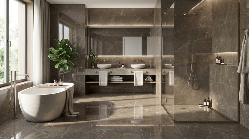 Baldocer Cerámica Bayona Moka Pulido 60x120 rett