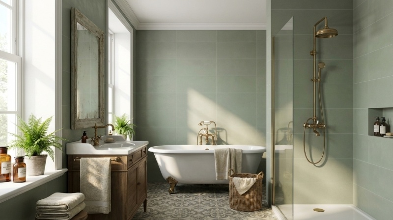 Cifre Cerámica Gravity Sage 40x120 rett